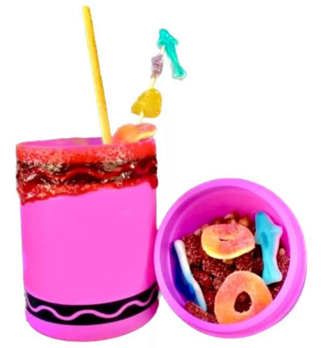 CrayonChela Cup Vaso Michelada, Caguama. Jumbo 880ml Crayola Party (20 Cups)
