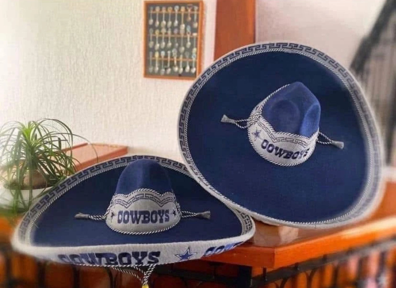 Dallas Cowboys Mexican Charro Hat Sombrero Mariachi Adult One Size