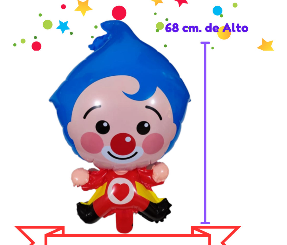 12 Pcs. Balloons Globos de Payasito 68cm. Fiesta Cumpleaños Birthday Party