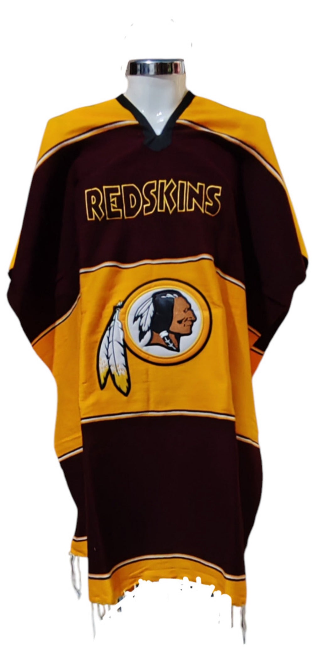 Washington Redskins Poncho Jorongo Sarape Poncho Artesanal Winter