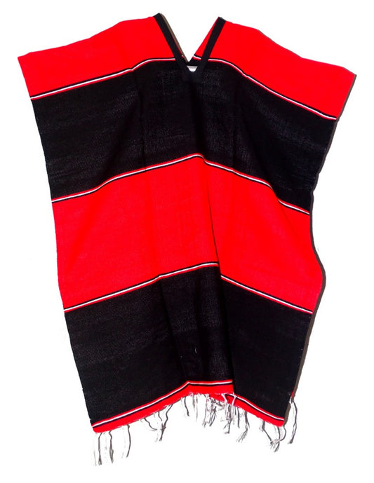 Atlas FC Zorros Jorongo Sarape Mexican Poncho Artesanal Winter