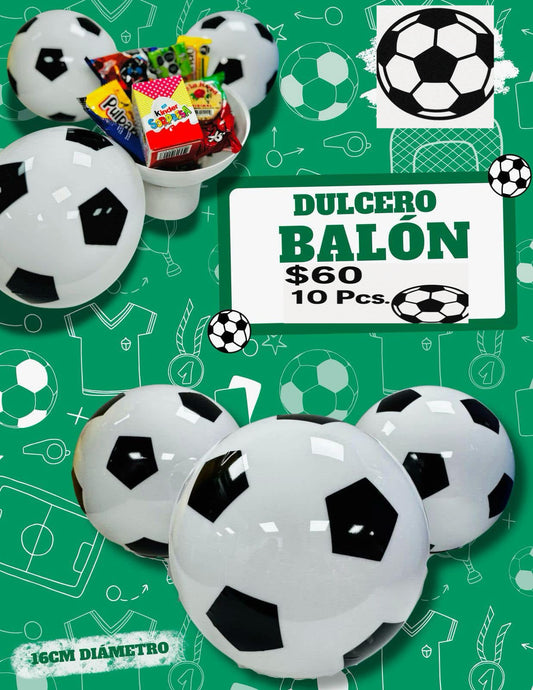 Balón Dulcero Pelota Soccer Ball Party Favor 10 Pcs.