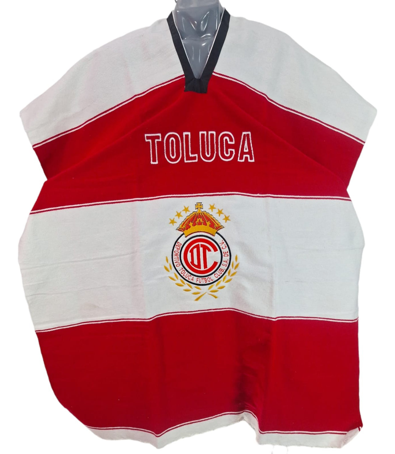 Diablos Rojos Toluca Jorongo Sarape Mexican Poncho Artesanal Winter