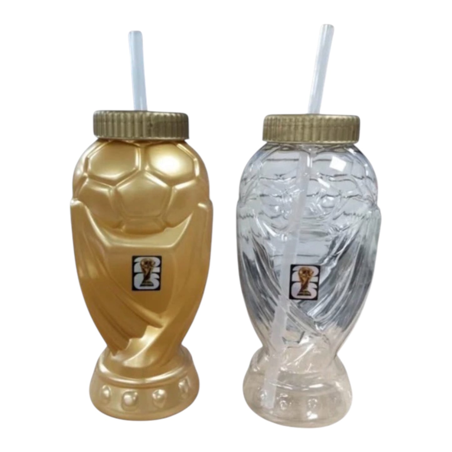 World Cup Cups With Straw For Party, Bar Or Restaurant 1L Copa Del Mundo 10 Cups