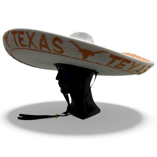 Texas Longhorns Austin UT Mexican Charro Hat Sombrero Mariachi Adult Unisex One Size