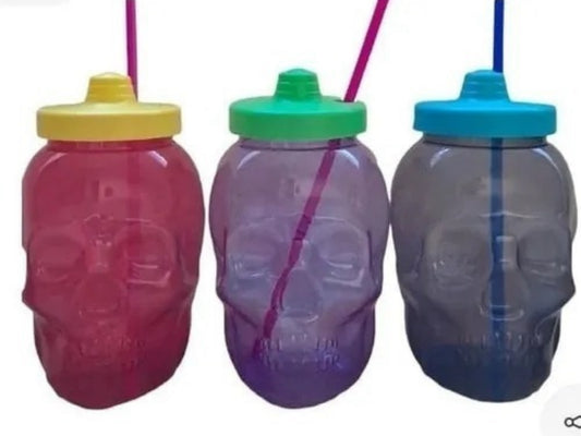 Skull Cup Calavera Party Cups Michelada Margarita Día De Muertos Halloween 20pk