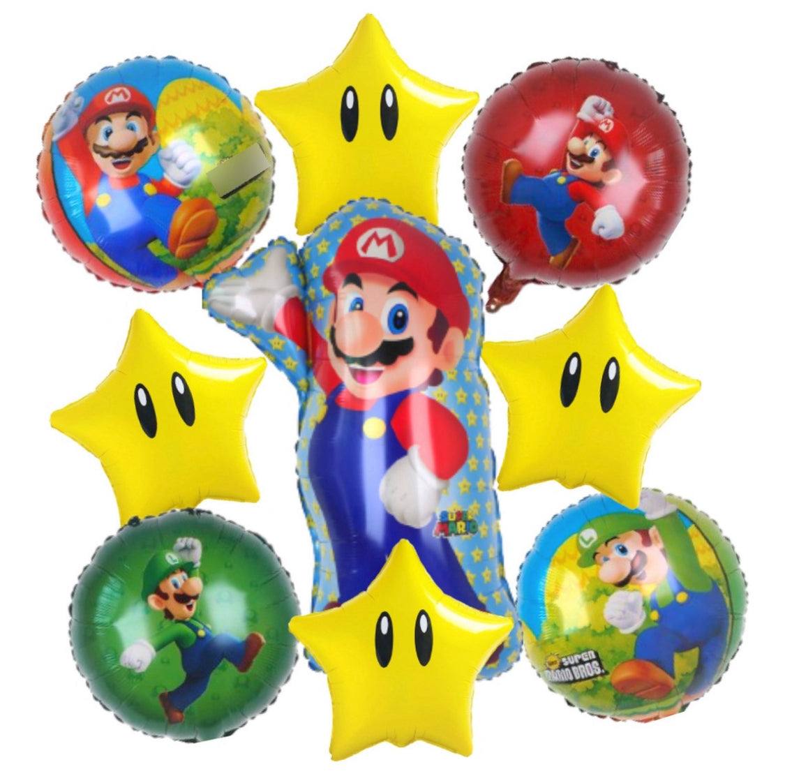 9 Pcs. Balloons Globos Kit de Fiesta Cumpleaños Birthday Party Video Game