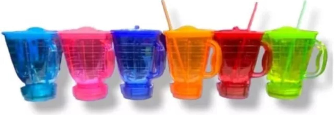 Licuachela Mini Vasos Micheladas 750ml Random Colors 10 Party Cups (10Vasos)