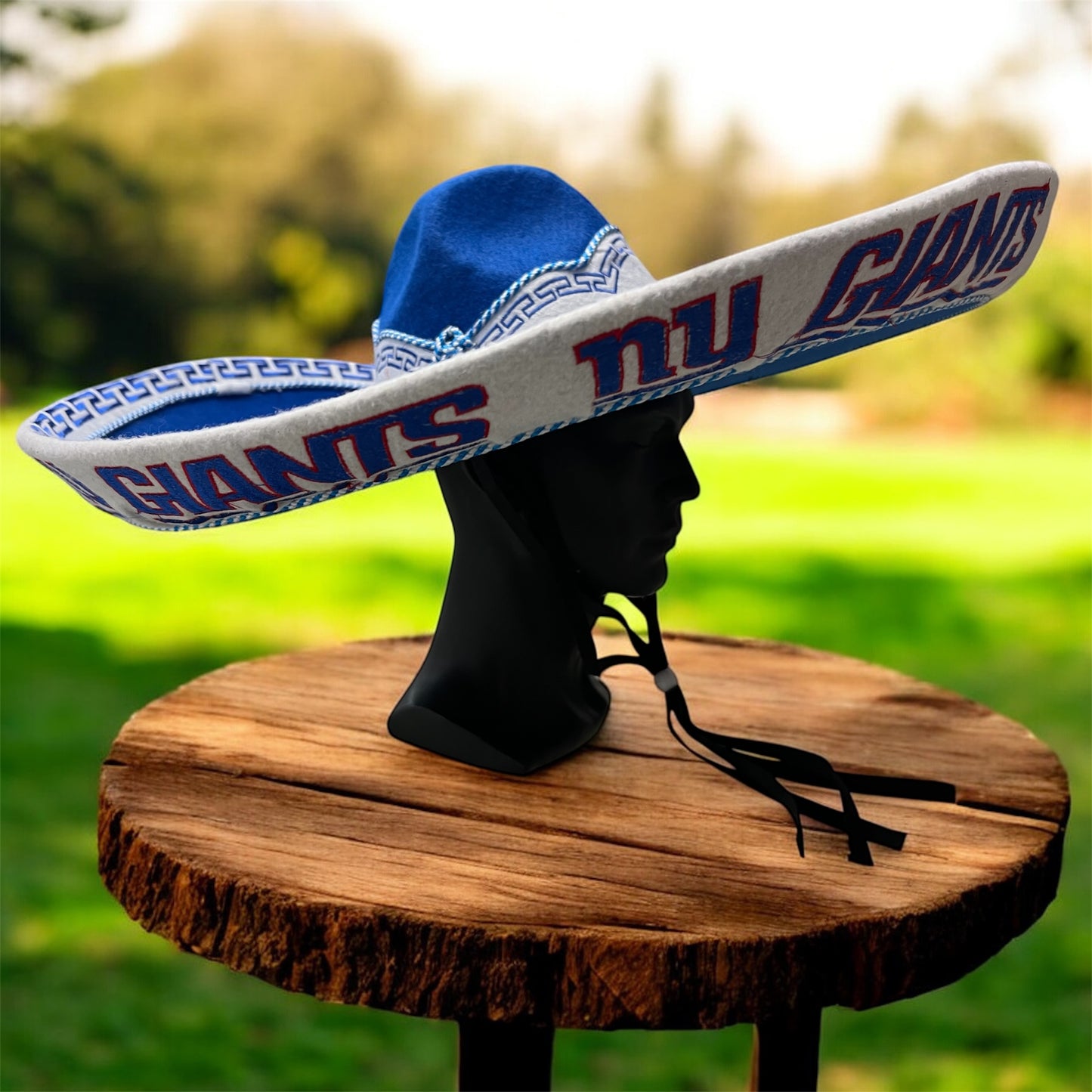 New York Giants Mexican Charro Hat Sombrero Mariachi Adult One Size