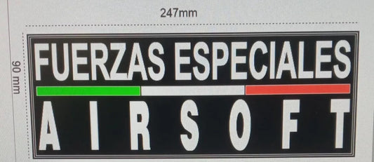 3D PVC Fuerzas Especiales Tactical Patch Military Hook & Loop Vest Patch Airsoft