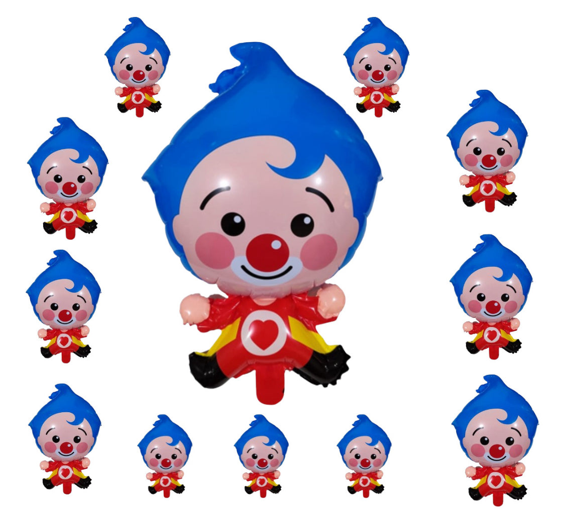 12 Pcs. Balloons Globos de Payasito 68cm. Fiesta Cumpleaños Birthday Party