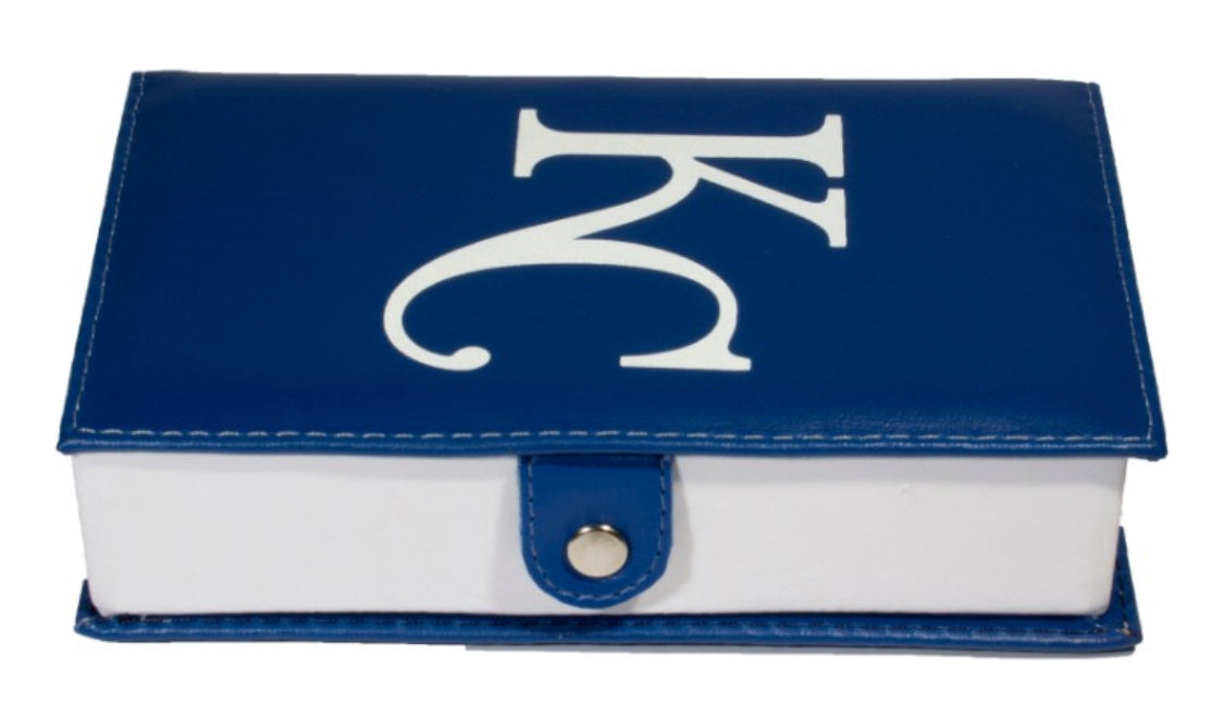 Dominoes Set Kansas City Royals in Faux Leather Case Domino