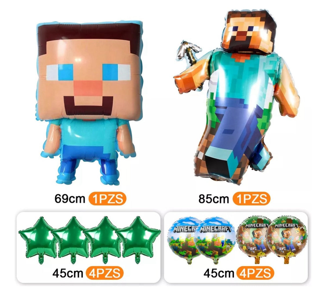 10 Pcs. Balloons Globos de Video Juegos Fiesta Cumpleaños Birthday Party