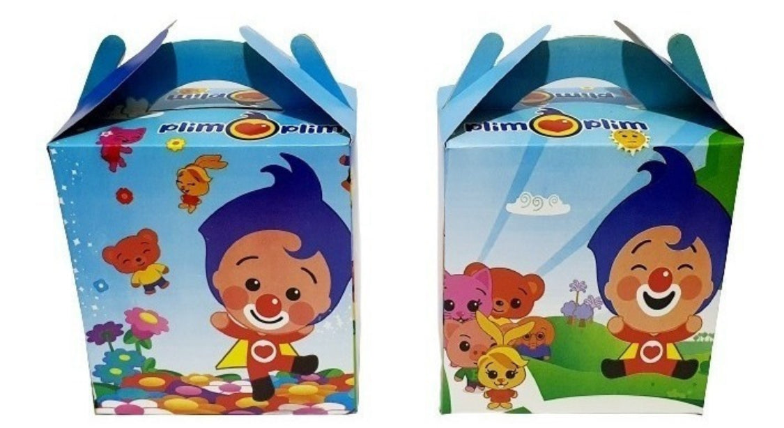 50 Dulceros Party Candy Box Favor Tema Payasito