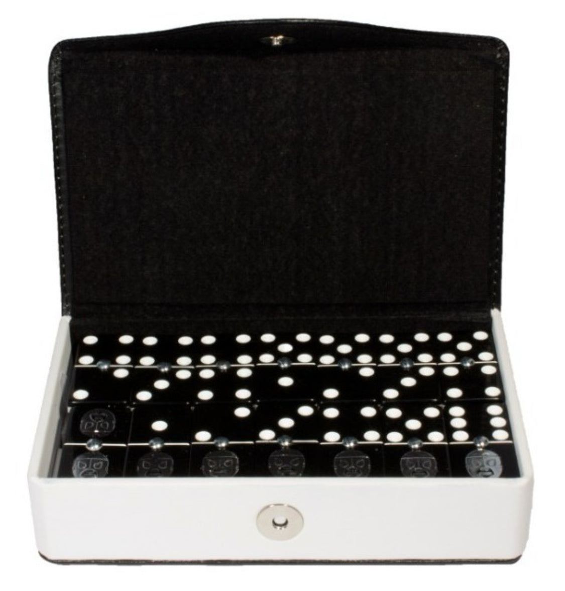 Dominoes Set Lucha Libre Hijo Del Santo México in Faux Leather Case Domino