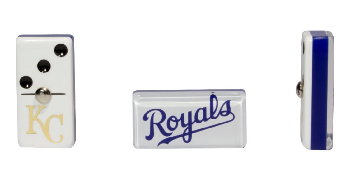 Dominoes Set Kansas City Royals in Faux Leather Case Domino