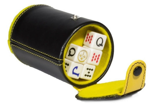 Cubilete Set Pittsburgh Steelers Faux In Leather Case Dice Set