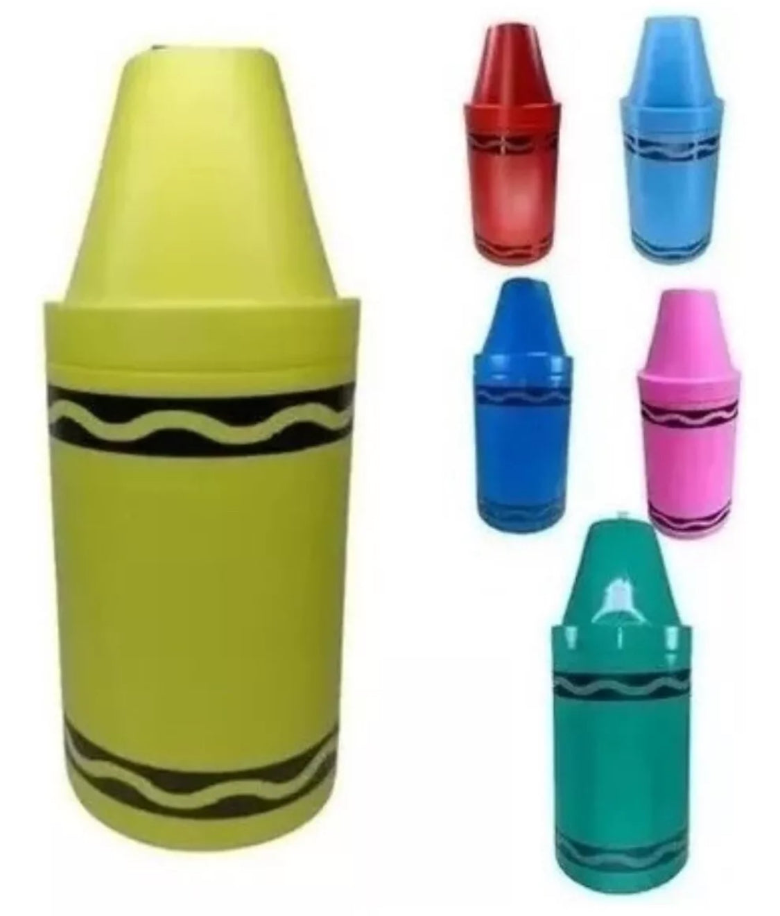 CrayonChela Cup Vaso Michelada, Caguama. Jumbo 880ml Crayola Party (20 Cups)