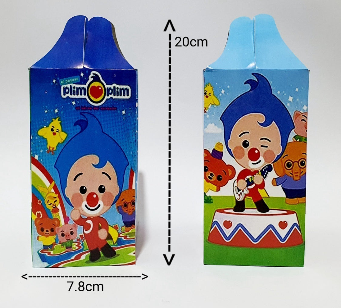 50 Dulceros Party Candy Box Favor Tema Payasito