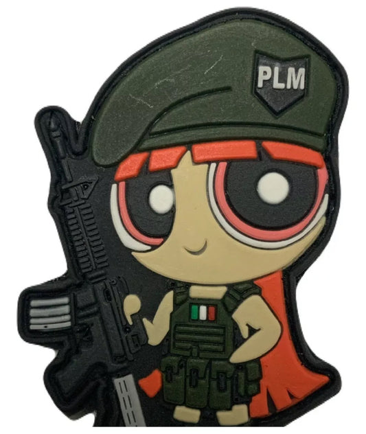 The Powerful Puff Girls Tactical Patch Military Hook & Loop Vest Patch Airsoft