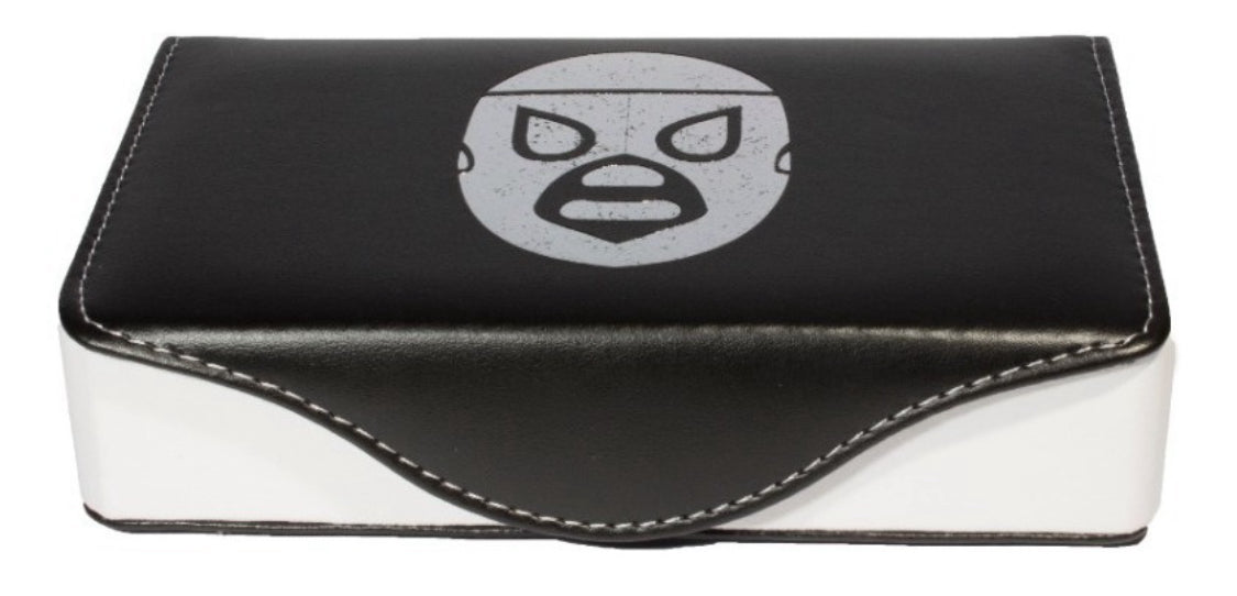 Dominoes Set Lucha Libre Hijo Del Santo México in Faux Leather Case Domino