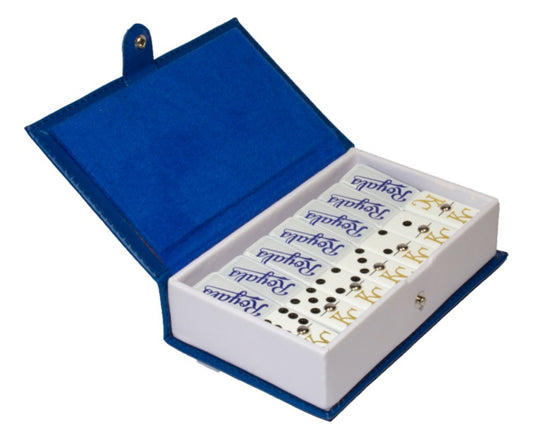 Dominoes Set Kansas City Royals in Faux Leather Case Domino