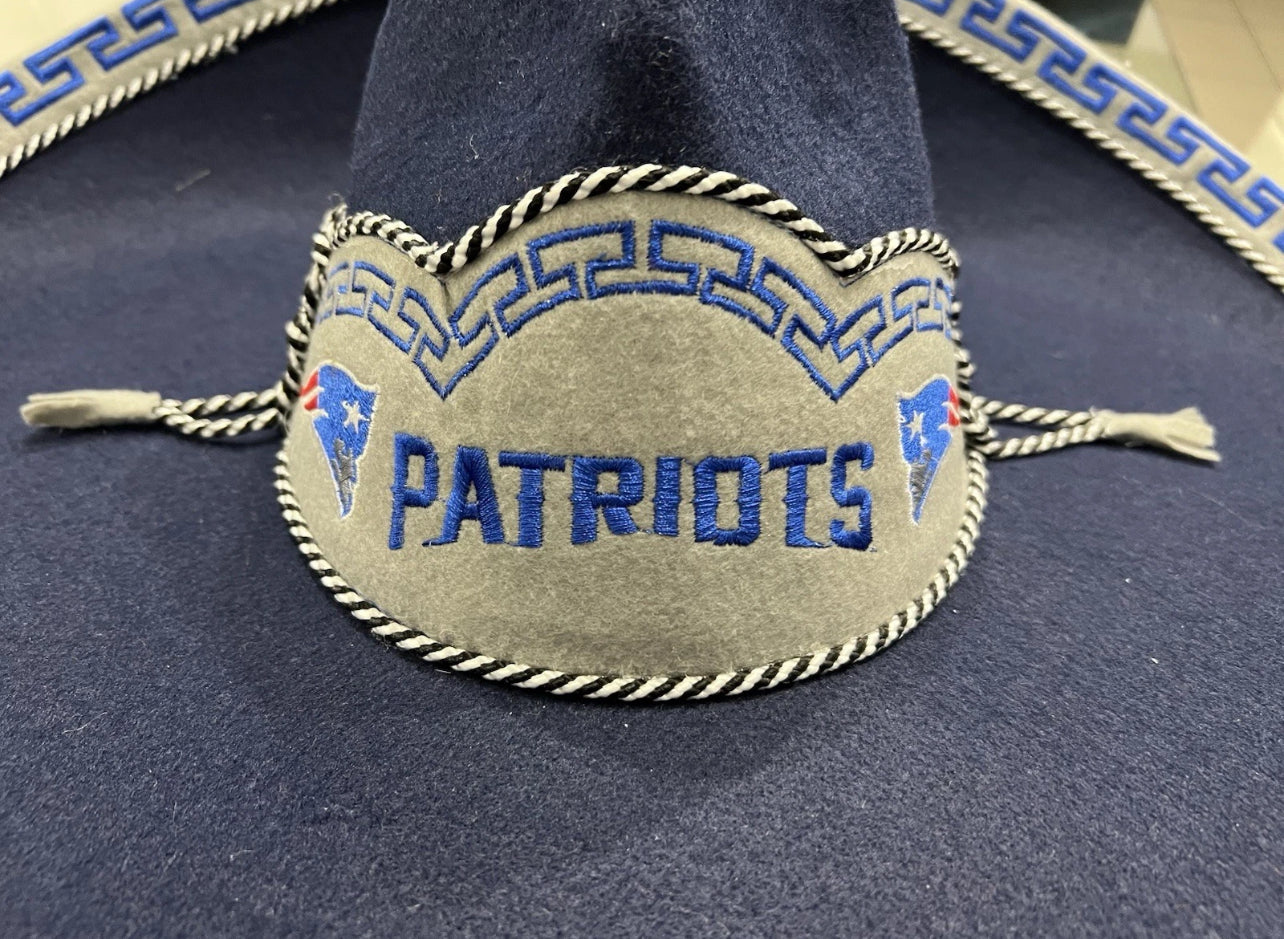 New England Patriots Mexican Charro Hat Sombrero Mariachi Adult One Size