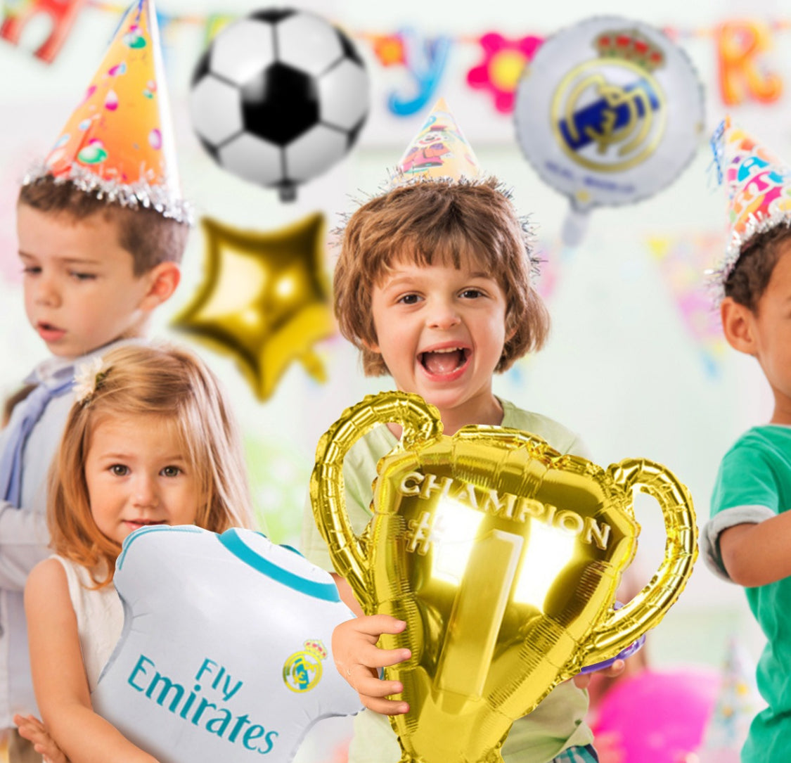 10 Pcs. Madrid Balloons Globos Kit de Fiesta Cumpleaños Birthday Party