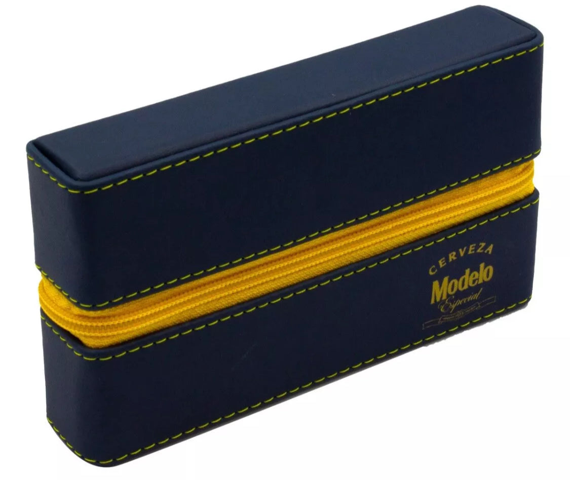 Professional Domino Set "Modelo Especial" in Faux Leather Box.