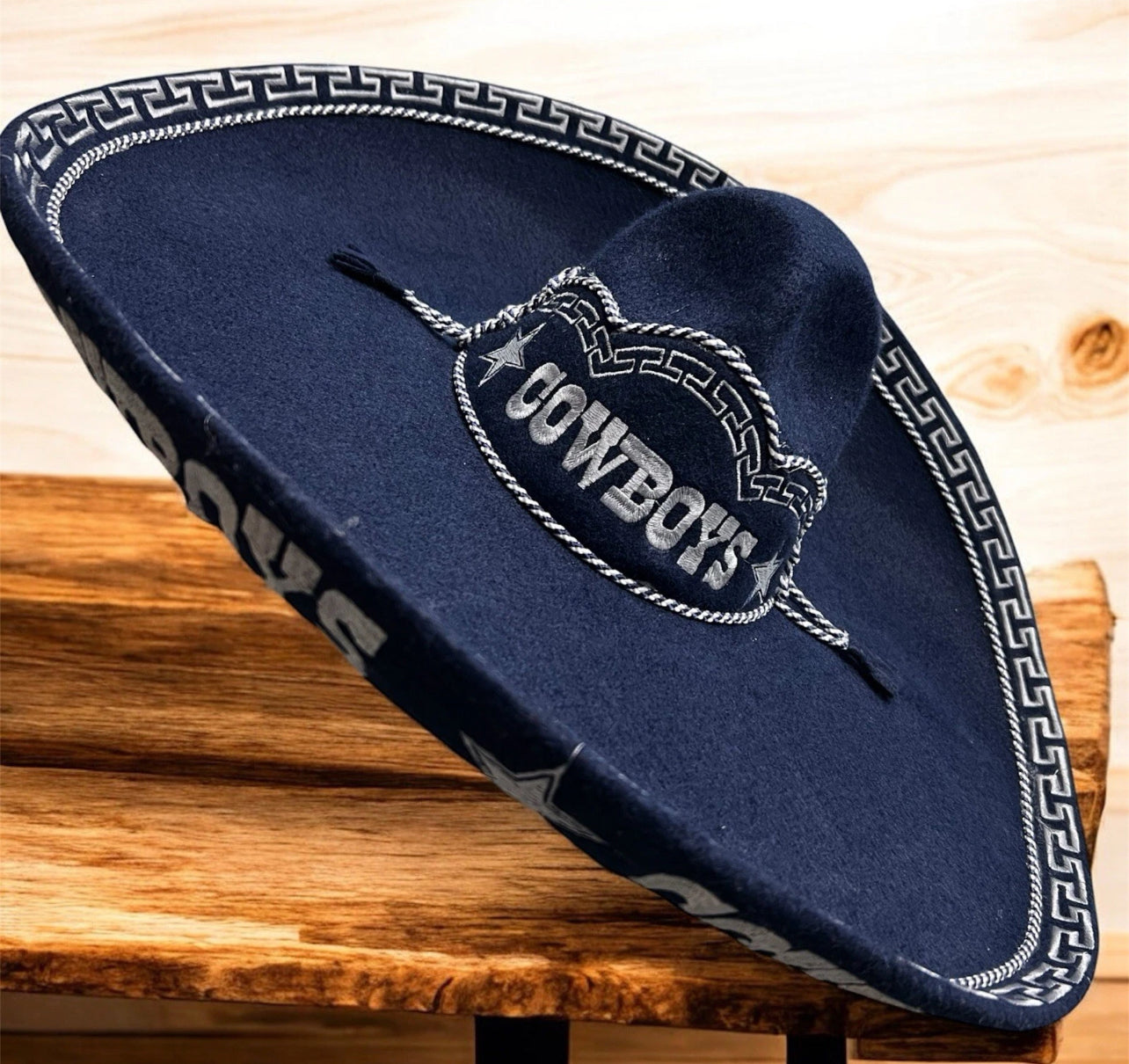 Dallas Cowboys Mexican Charro Hat Sombrero Mariachi Adult One Size Blue