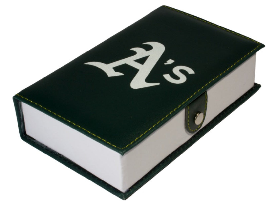 Dominoes Set Oakland Athletics in Faux Leather Case Domino A’s