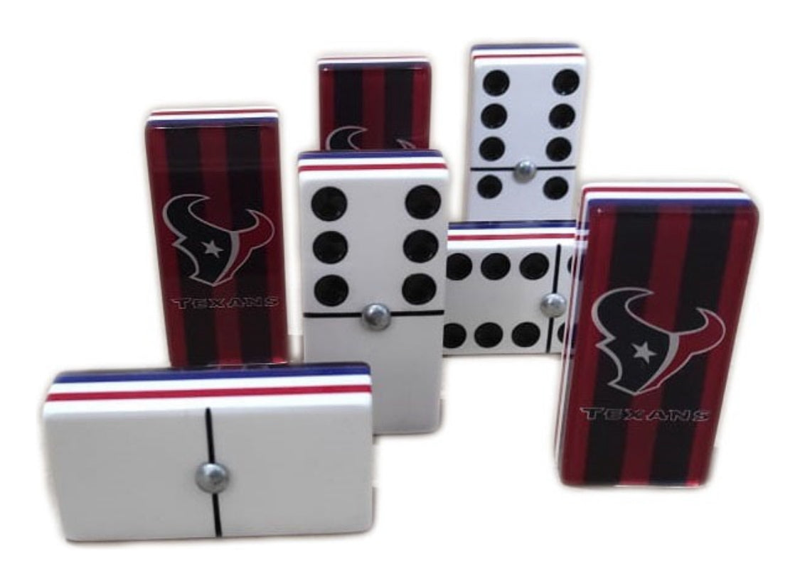 Dominoes Set Houston in Faux Leather Case Domino