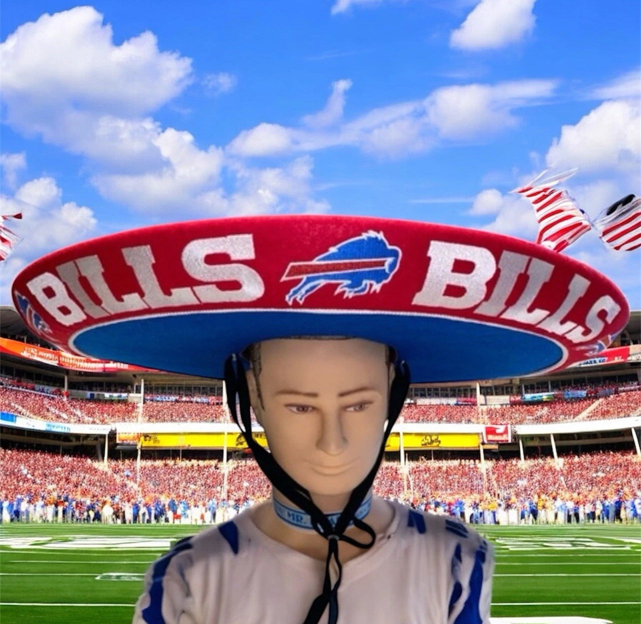 Buffalo Bills Mexican Charro Hat Sombrero Mariachi Adult One Size