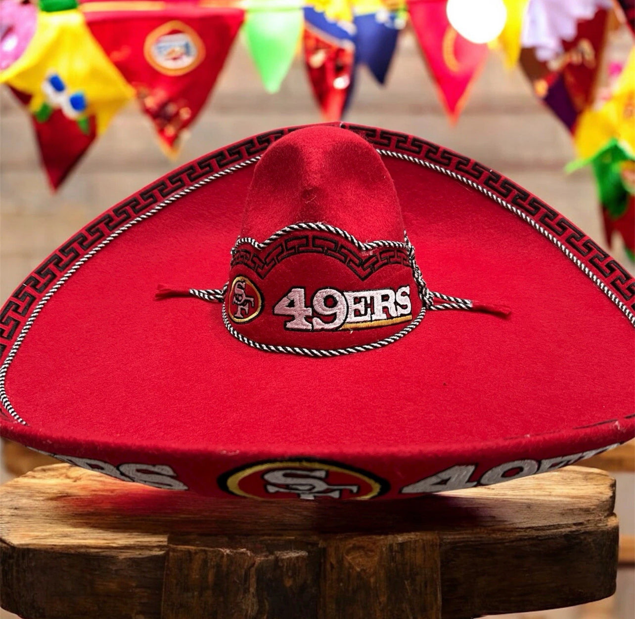 San Francisco 49ers Mexican Charro Hat Sombrero Mariachi Adult One Size