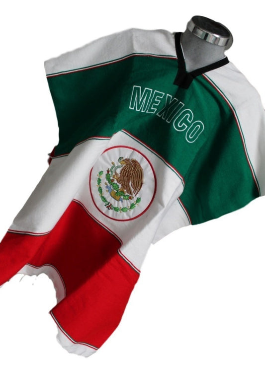 Mexico Jorongo Sarape Mexican Poncho Artesanal Winter