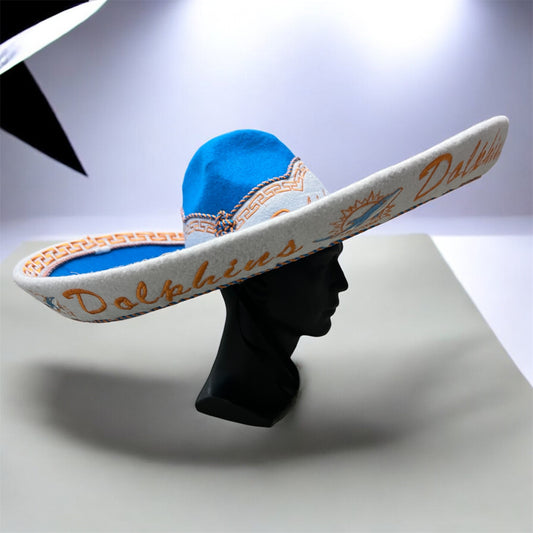 Miami Dolphins Mexican Charro Hat Sombrero Mariachi Adult One Size