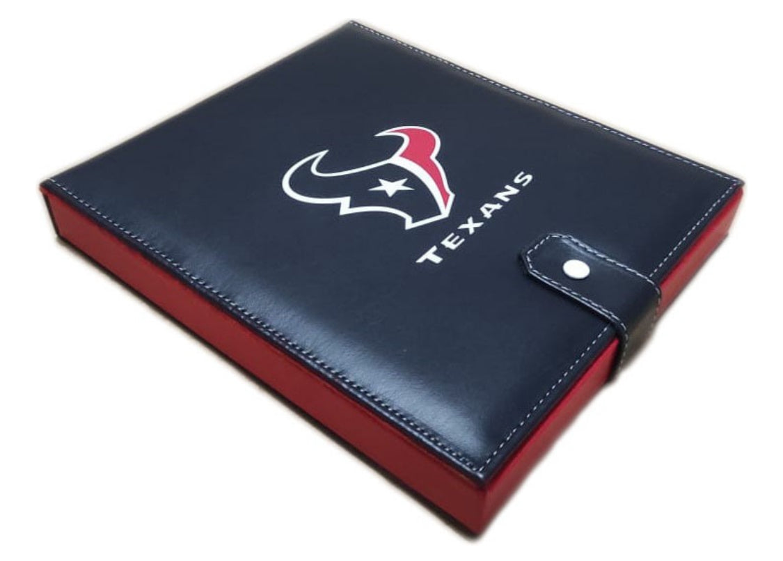 Dominoes Set Houston in Faux Leather Case Domino