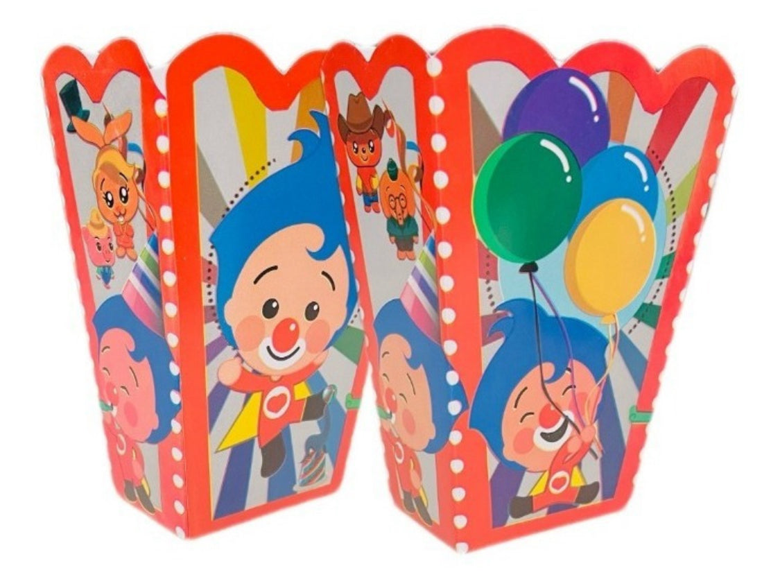 10 Guests Invitados Party Kit. Vasos, Platos y Dulceros. Payaso