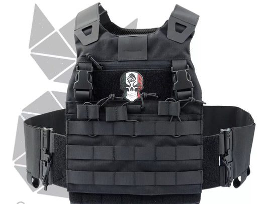 Tactical Military Patch Mexican Parche Táctico Militar Skull Calavera Mexico