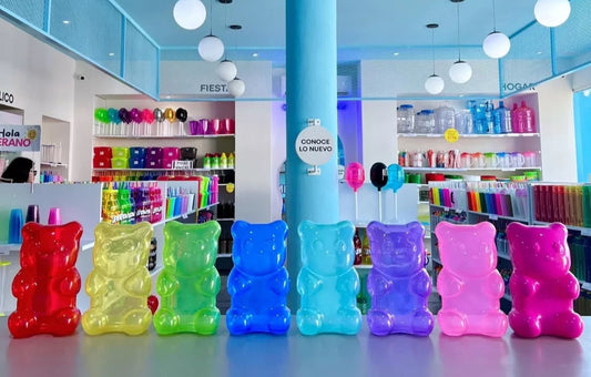 Pandita Gigante Dulcero 20 Pcs Plástico Gummy Bear Party Candy Container Piñata Panditas