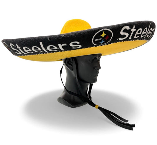 Pittsburgh Steelers Mexican Charro Hat Sombrero Mariachi Adult One Size