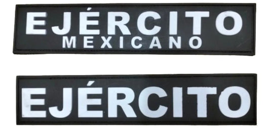3D PVC Ejército Mexicano Tactical Patch Rubber Military Hook and Loop Vest Patch