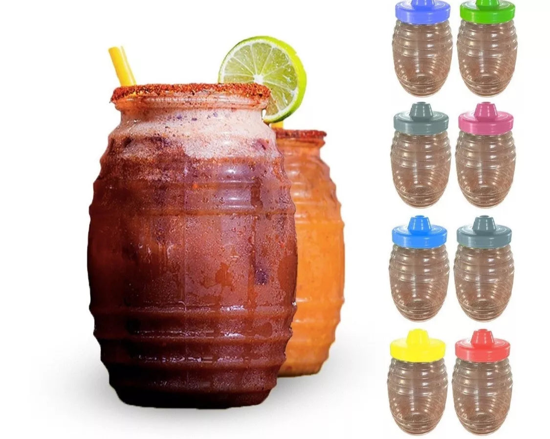 Vitroleros Aguas Frescas Plastic Set Of 20 Vitroleros 2 Liter Random Colors 64oz