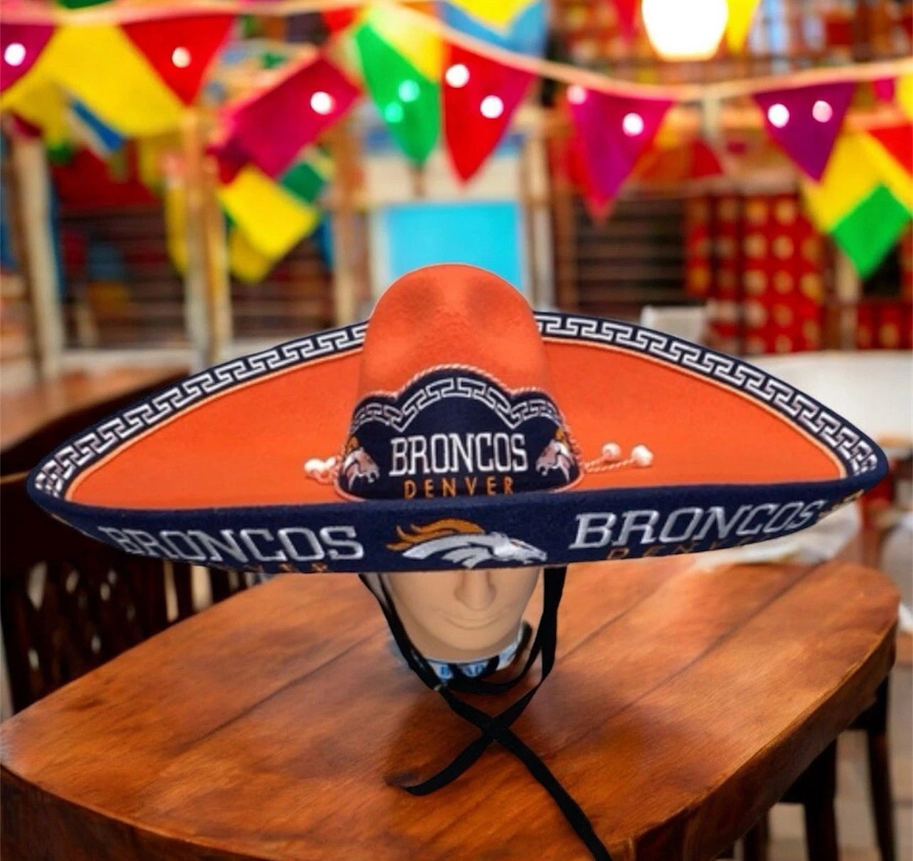 Denver Broncos Mexican Charro Hat Sombrero Mariachi Adult One Size