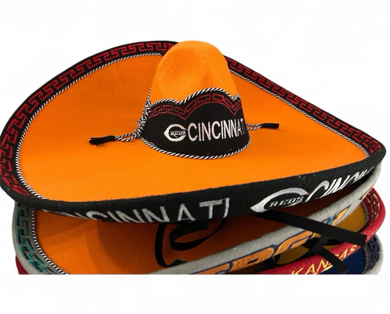 Cincinnati Reds Mexican Charro Hat Sombrero Mariachi Adult One Size