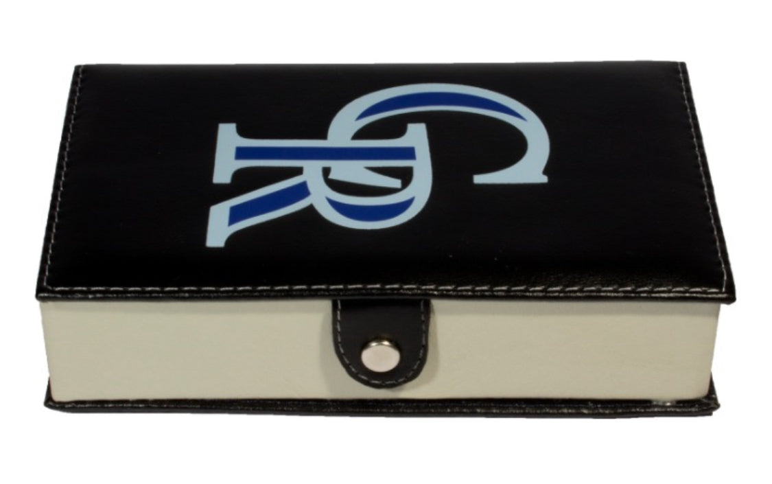 Dominoes Set Colorado Rockies in Faux Leather Case Domino