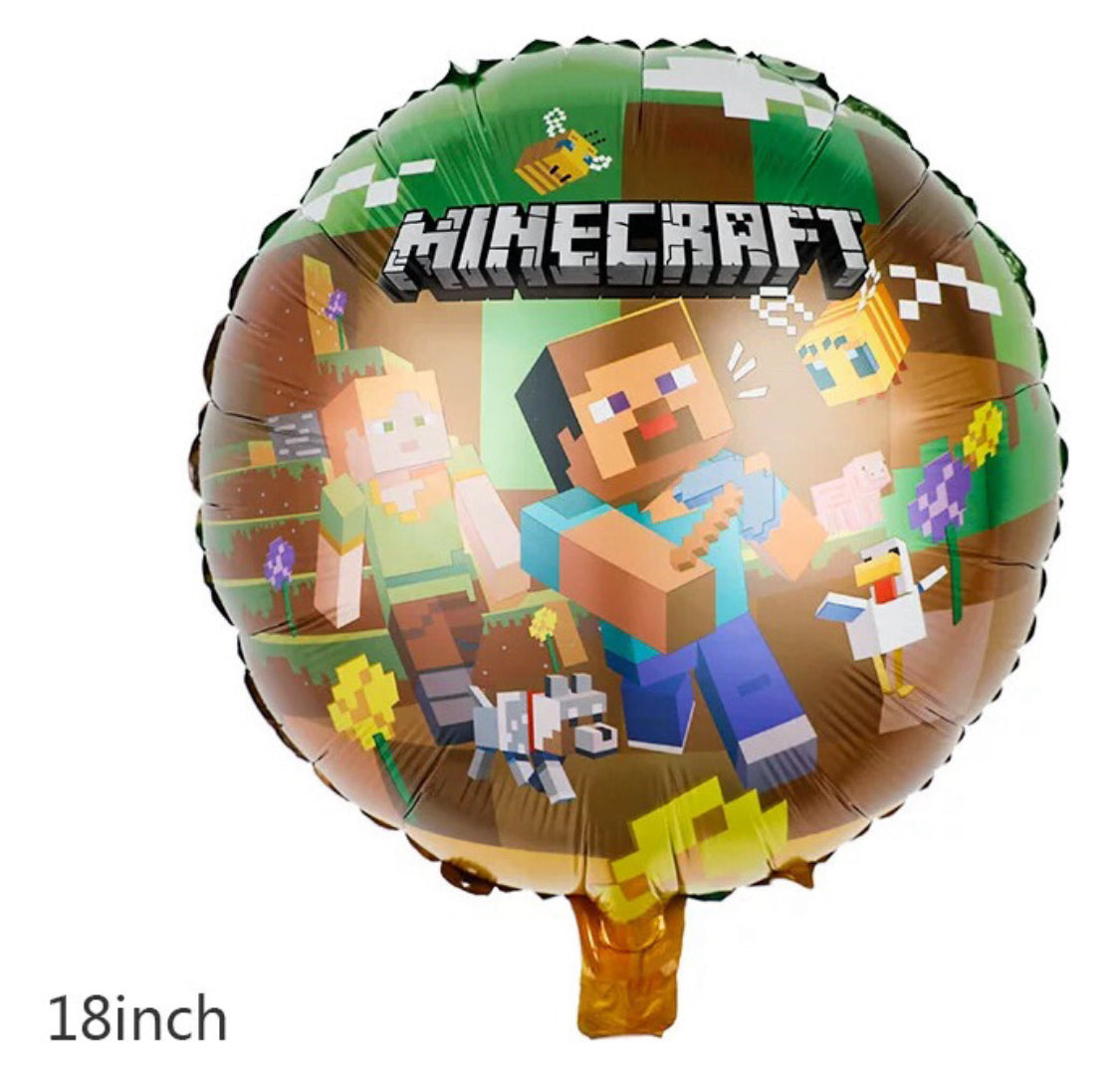 8 Pcs. Balloons Globos Kit de Fiesta Cumpleaños Birthday Party Video Game