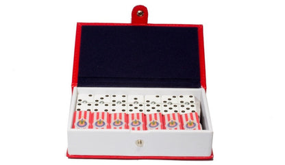 Dominoes Set Chivas De Guadalajara in Faux Leather Case Domino