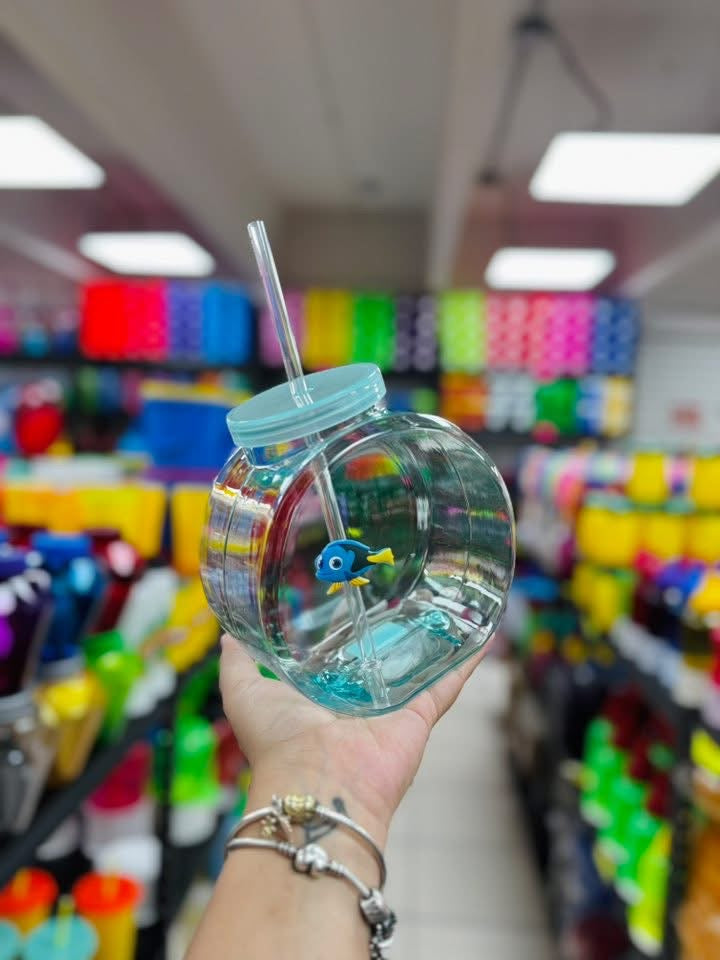 Fish Tank Cups 1.2L Birthday Party Cups Peceras 10Pcs.