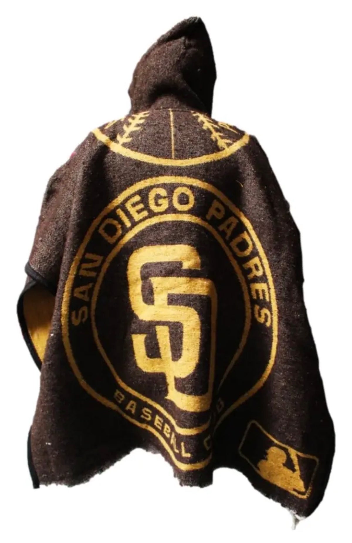 San Diego Padres Jorongo Sarape Hoodie Artesanal  Mexican Poncho